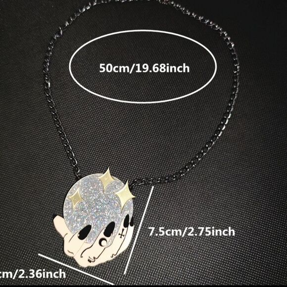 NWOT Crystal Ball Necklace - Picture 7 of 8